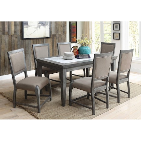 Gfancy Fixtures Valda Queen Size Bed - Light Gray Fabric - Queen GF3663239